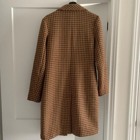 ABERCROMBIE | HOUNDSTOOTH WOOL DAD COAT🧥💫 - Picture 3 of 5